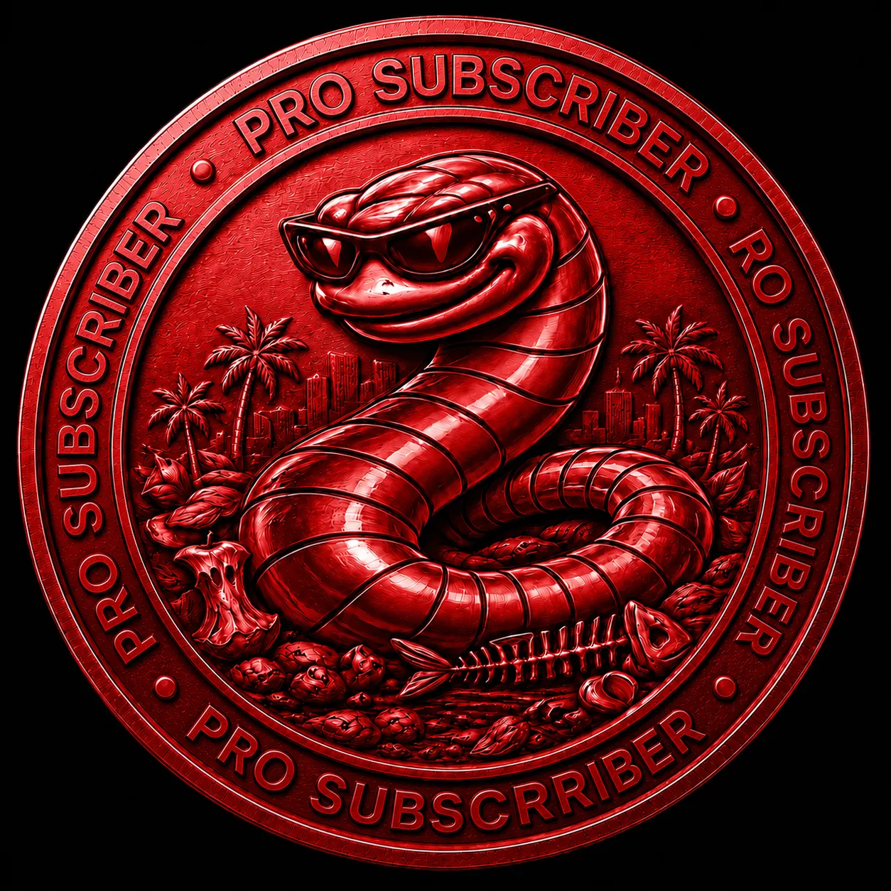 Worm City Pro red coin